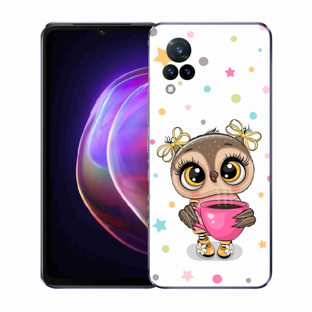 Gél borító mmCase a Vivo V21 4G/5G készülékhez - rajzfilm bagoly