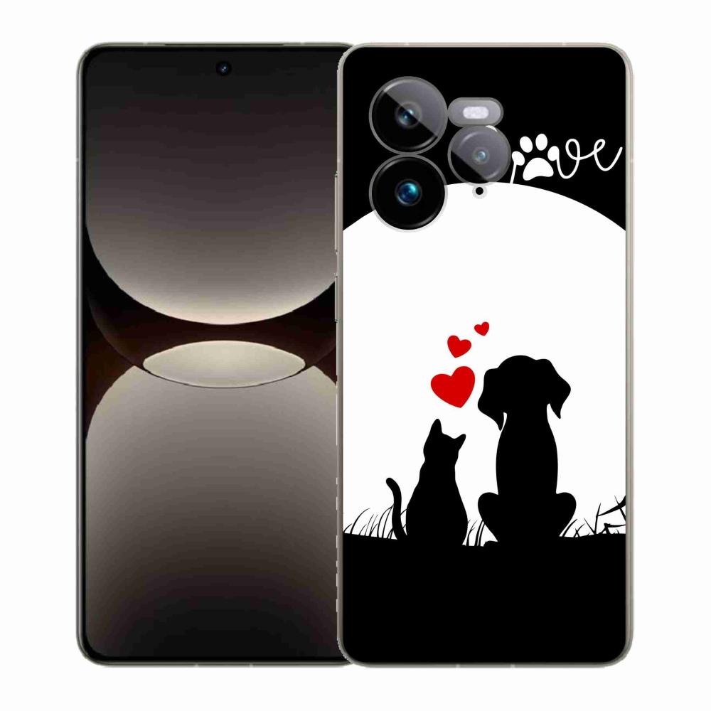 Gél borítás mmCase a Realme GT 7 Pro 5G számára - állati szeretet