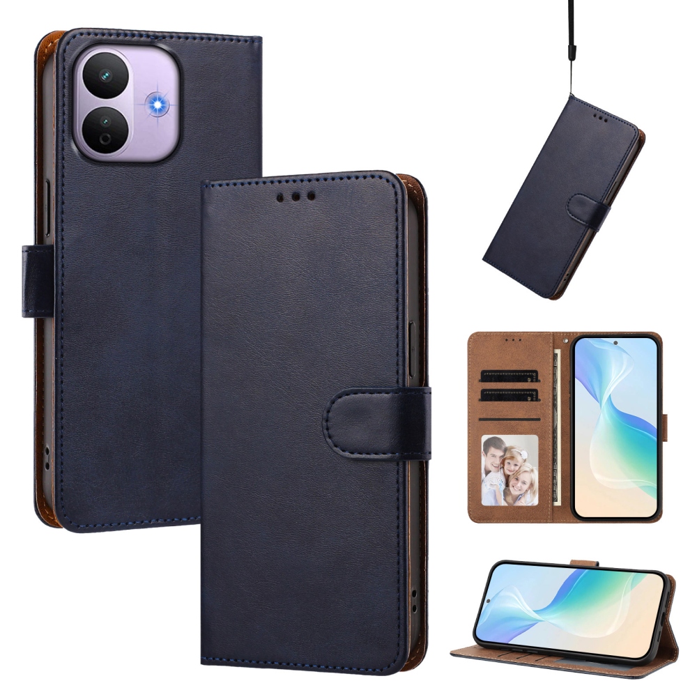 Wallet könyvszerű tok a Xiaomi Redmi Note 17 Pro 5G mobiltelefonhoz – kék