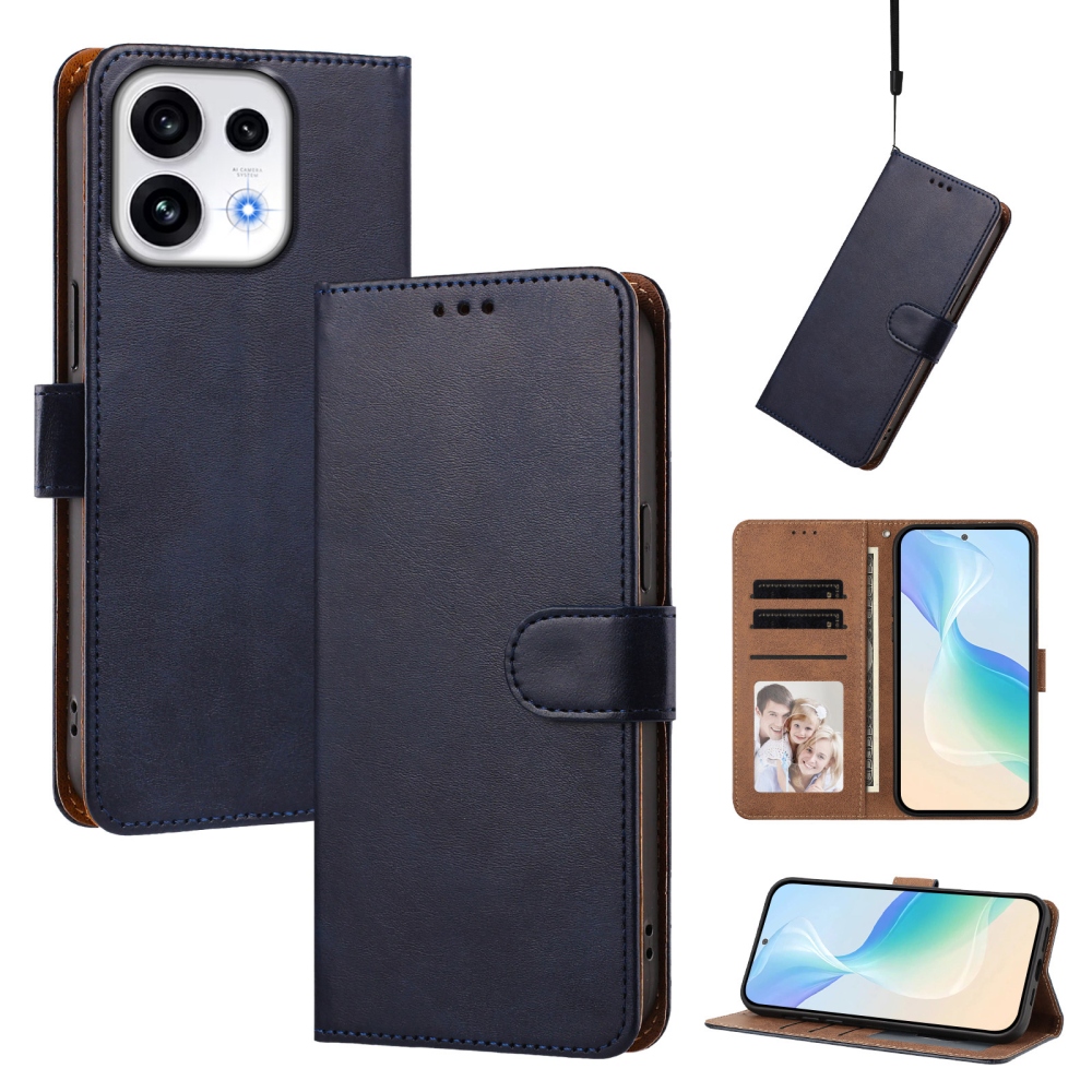 Wallet könyvszerű tok az Oppo Reno 16 Pro 5G/Oppo Reno 16 5G készülékhez – kék