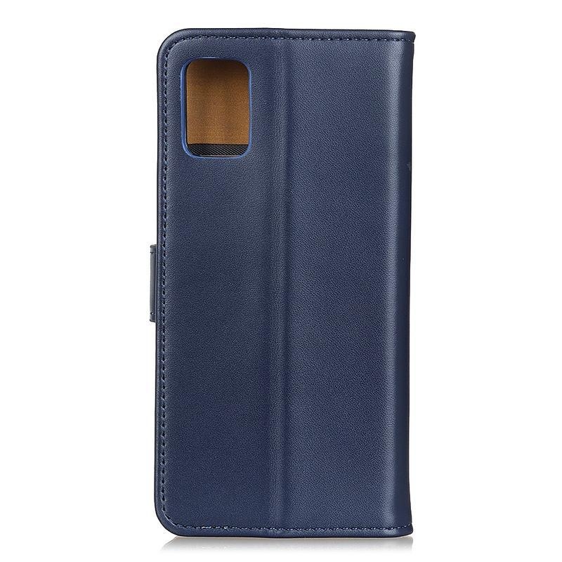 Wallet PU bőr pénztárca tok a Samsung Galaxy M31s mobiltelefonhoz – kék