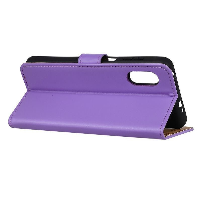 Tárca PU bőr tok Samsung Galaxy Xcover Pro készülékhez - lila