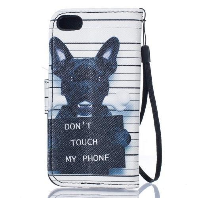 Wally pénztárca tok iPhone 5C-hez - kutya rácsok mögött