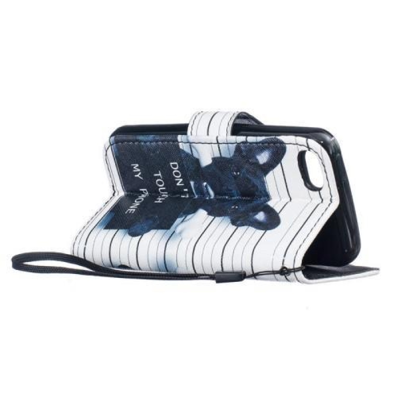 Wally pénztárca tok iPhone 5C-hez - kutya rácsok mögött