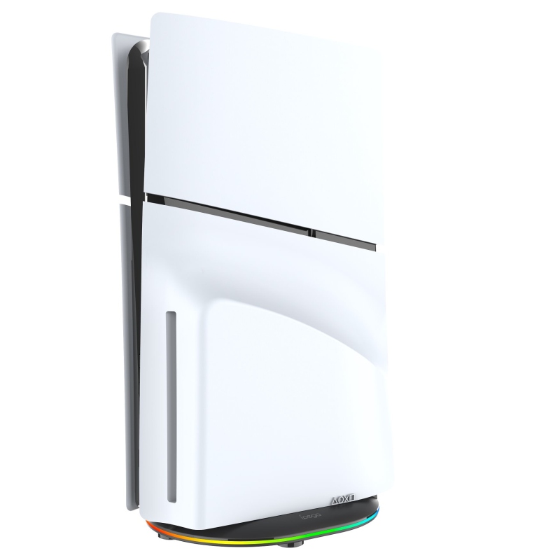 iPega P5S035SAH Függőleges állvány (2xUSB-A) RGB-vel PS5 Slim/PS5 Pro-hoz Fekete