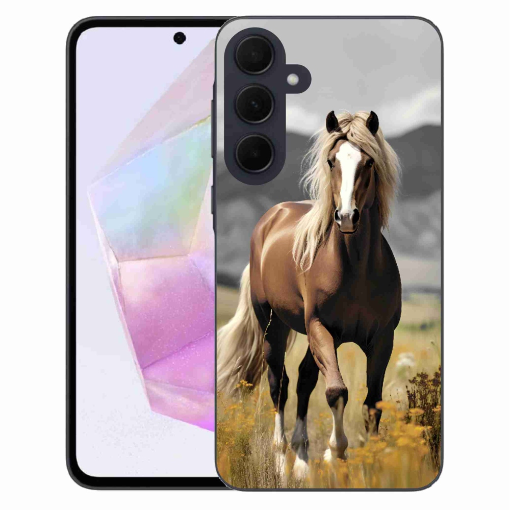 Zselés borítás mmCase Samsung Galaxy A35 5G - barna ló 1