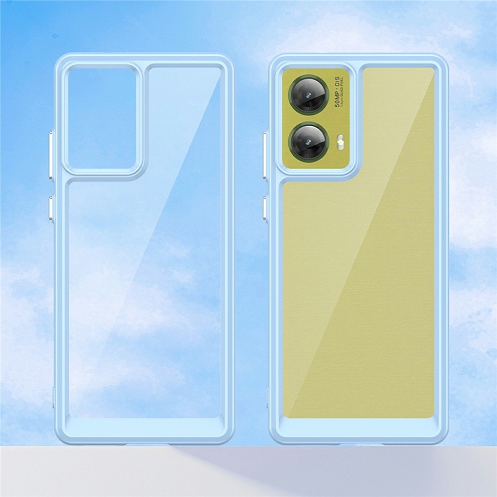 Zselés tok kemény hátlappal Motorola Moto G85 5G - kék