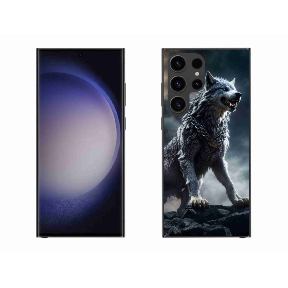 Gél védőburkolat mmCase Samsung Galaxy S23 Ultra 5G - farkas 1