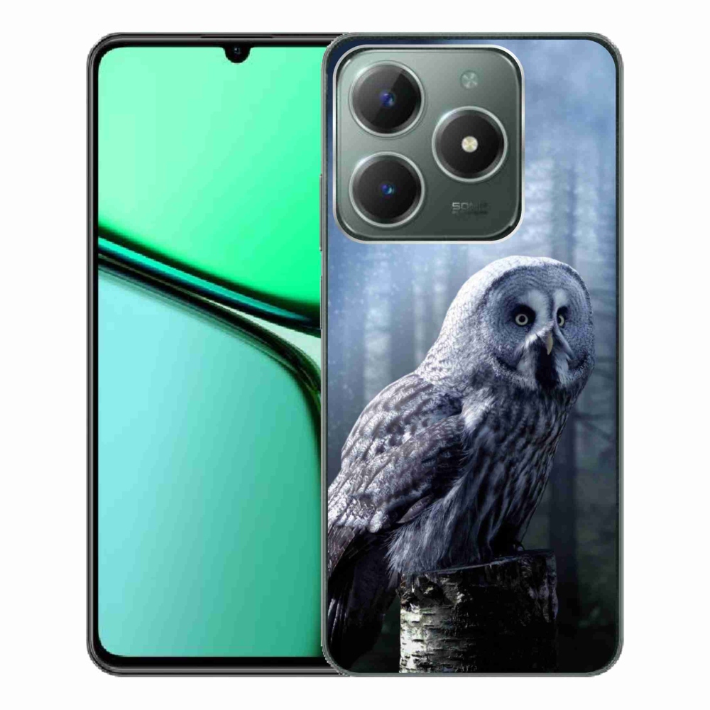 Zselés borító mmCase a Realme C61 készülékhez - bagoly