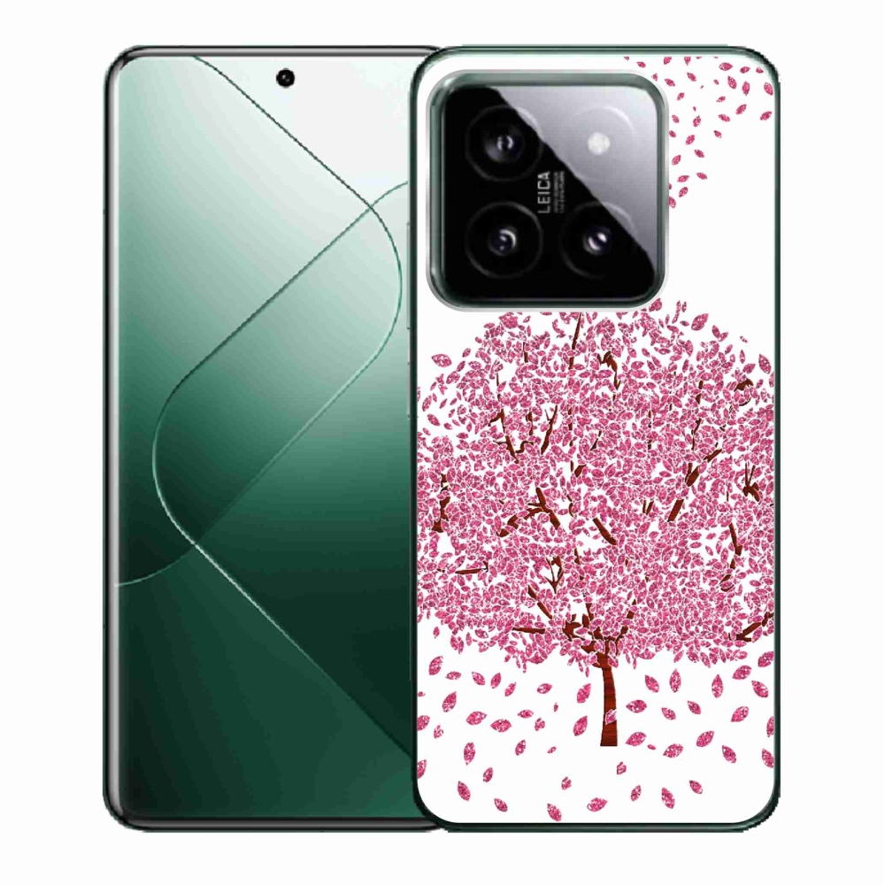 Gél borító mmCase a Xiaomi 14-hez - rajzfilmfa levelekkel