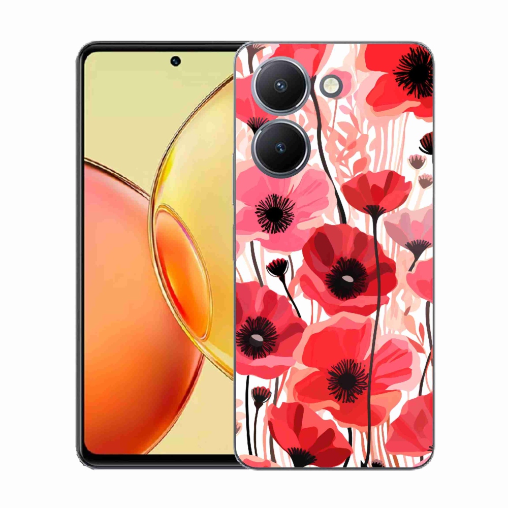 Zselés borítás mmCase a Vivo Y36-hoz - mákos 1