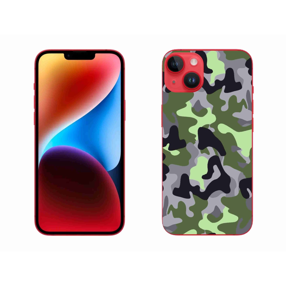 Zselés borítás mmCase iPhone 14 Plus készülékhez - terepszínű minta 7