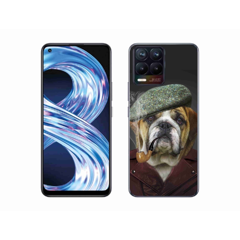 Gél borítás mmCase a Realme 8 4G-hez - kutya csővel