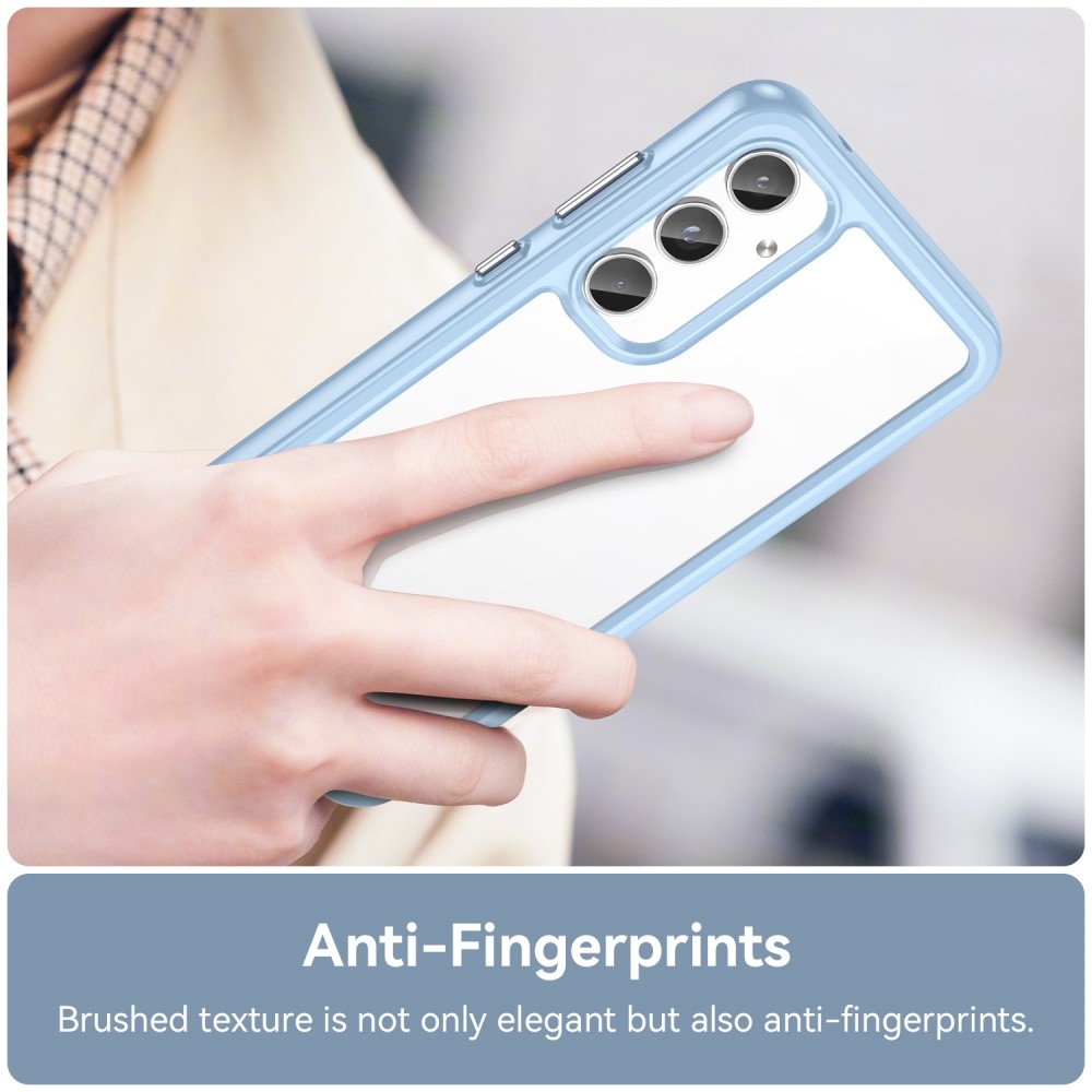 Gél tok kemény hátlappal Samsung Galaxy A55 5G készülékhez - kék