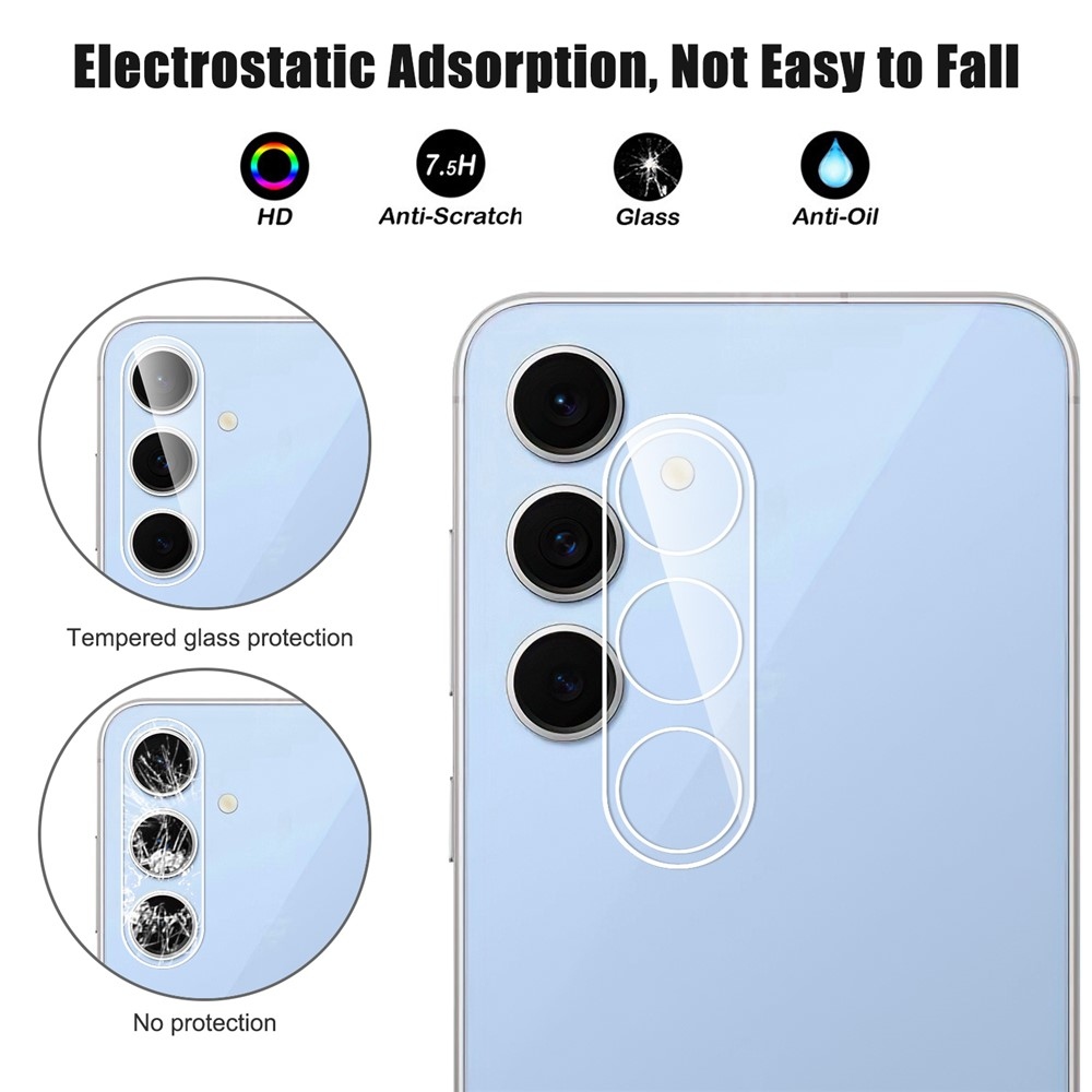 A Samsung Galaxy S25 FE fényképezőgép lencséjének üvege