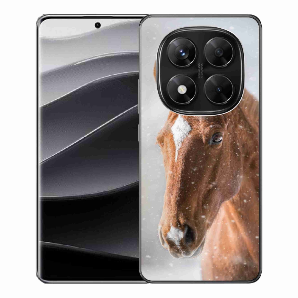 Zselés borítás mmCase a Xiaomi Redmi Note 14 Pro 5G/Poco X7 5G - barna ló 2