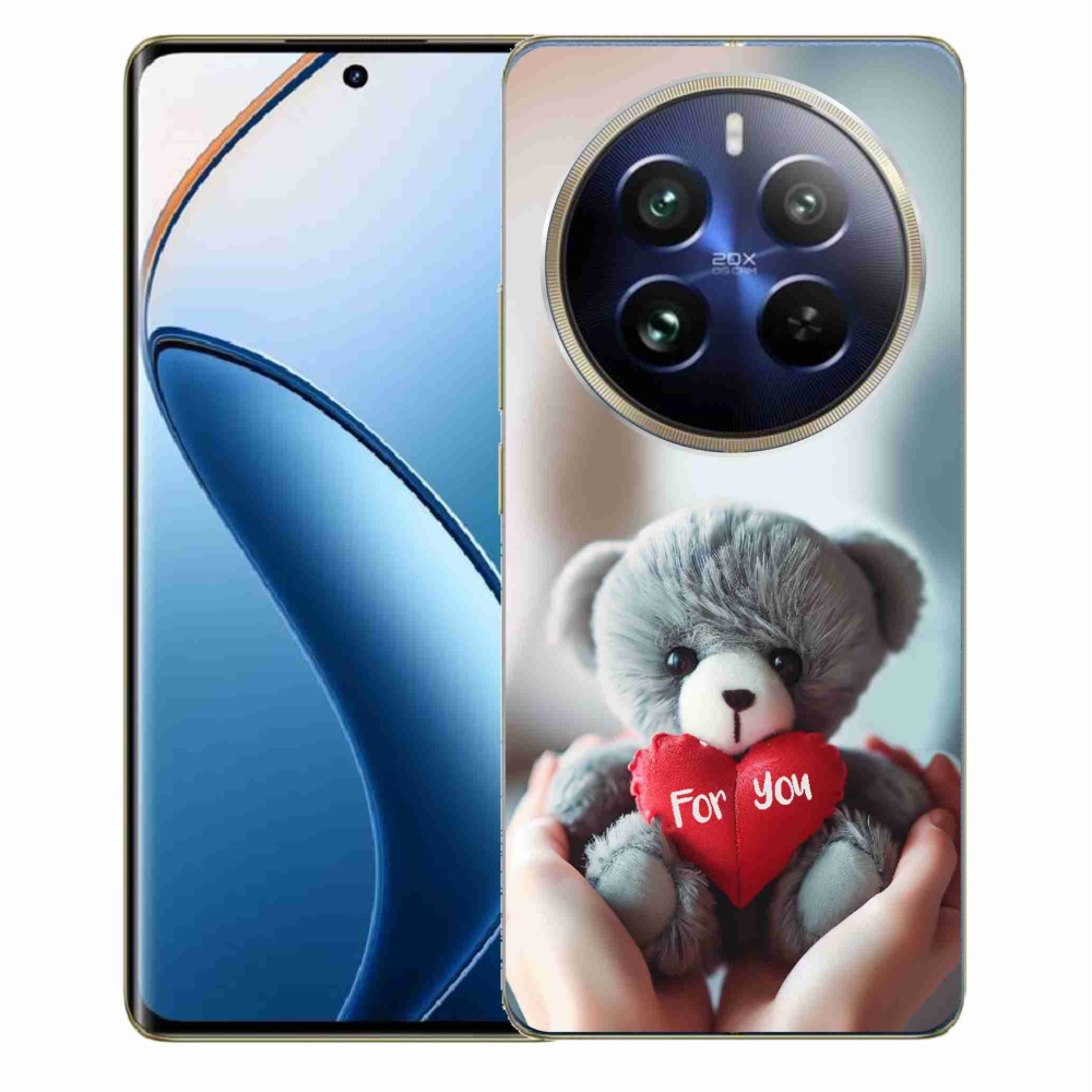 Gél borítás mmCase a Realme 12 Pro 5G/12 Pro+ 5G számára - mackó a szerelmesek számára