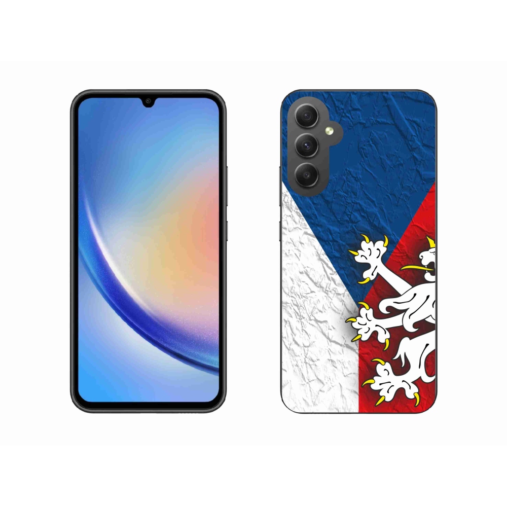 Gél védőhuzat mmCase Samsung Galaxy A34 5G - cseh zászló 1