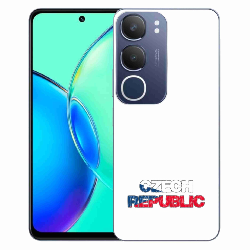 Gél borítás mmCase a Vivo Y19s készülékhez - Csehország fehér háttér