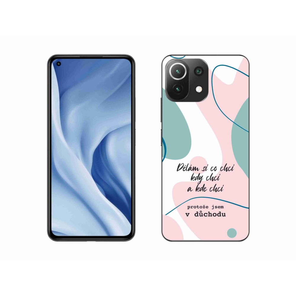 Gél borító mmCase a Xiaomi Mi 11 Lite 4G/5G-hez - vicces szöveg 10 fehér háttérrel