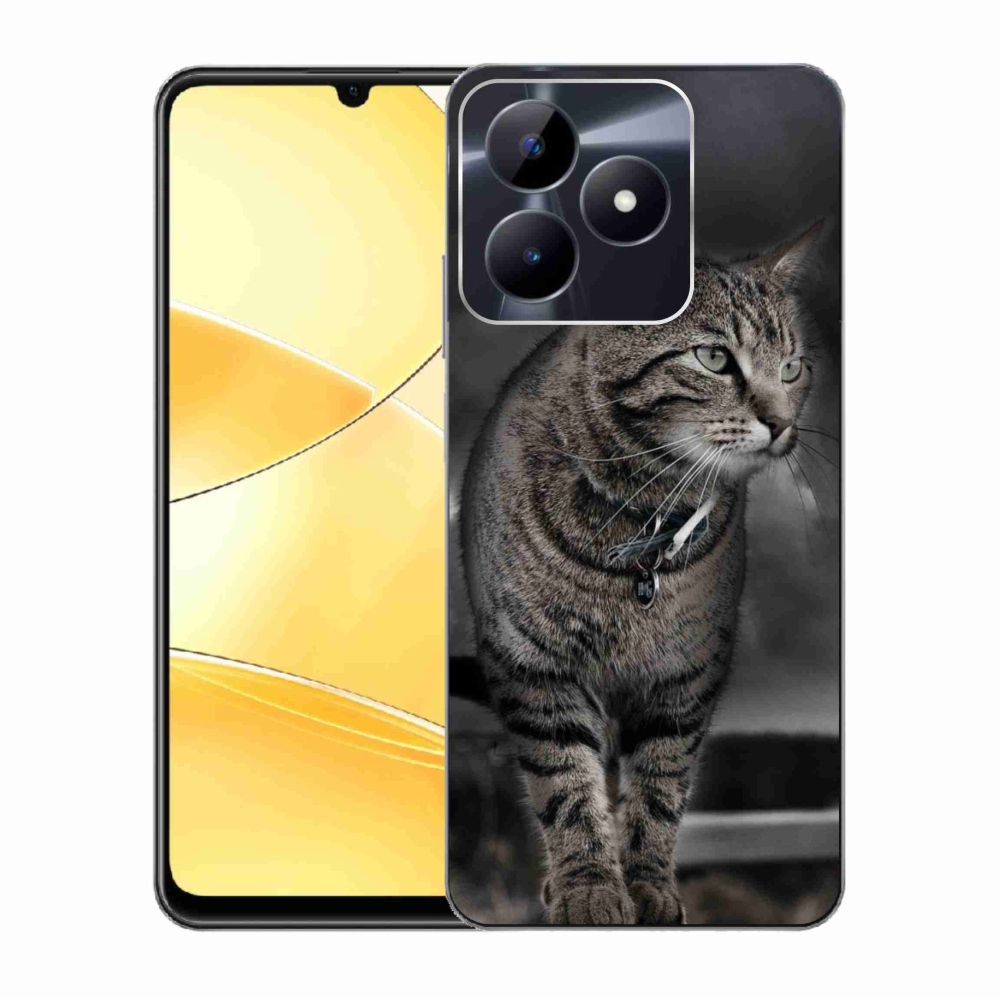 Zselés tok mmCase a Realme C51/C53 készülékhez - cat