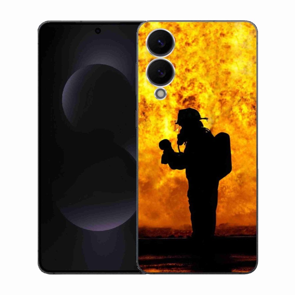 Gél borítás mmCase Samsung Galaxy S25 Edge készülékhez - tűzoltó