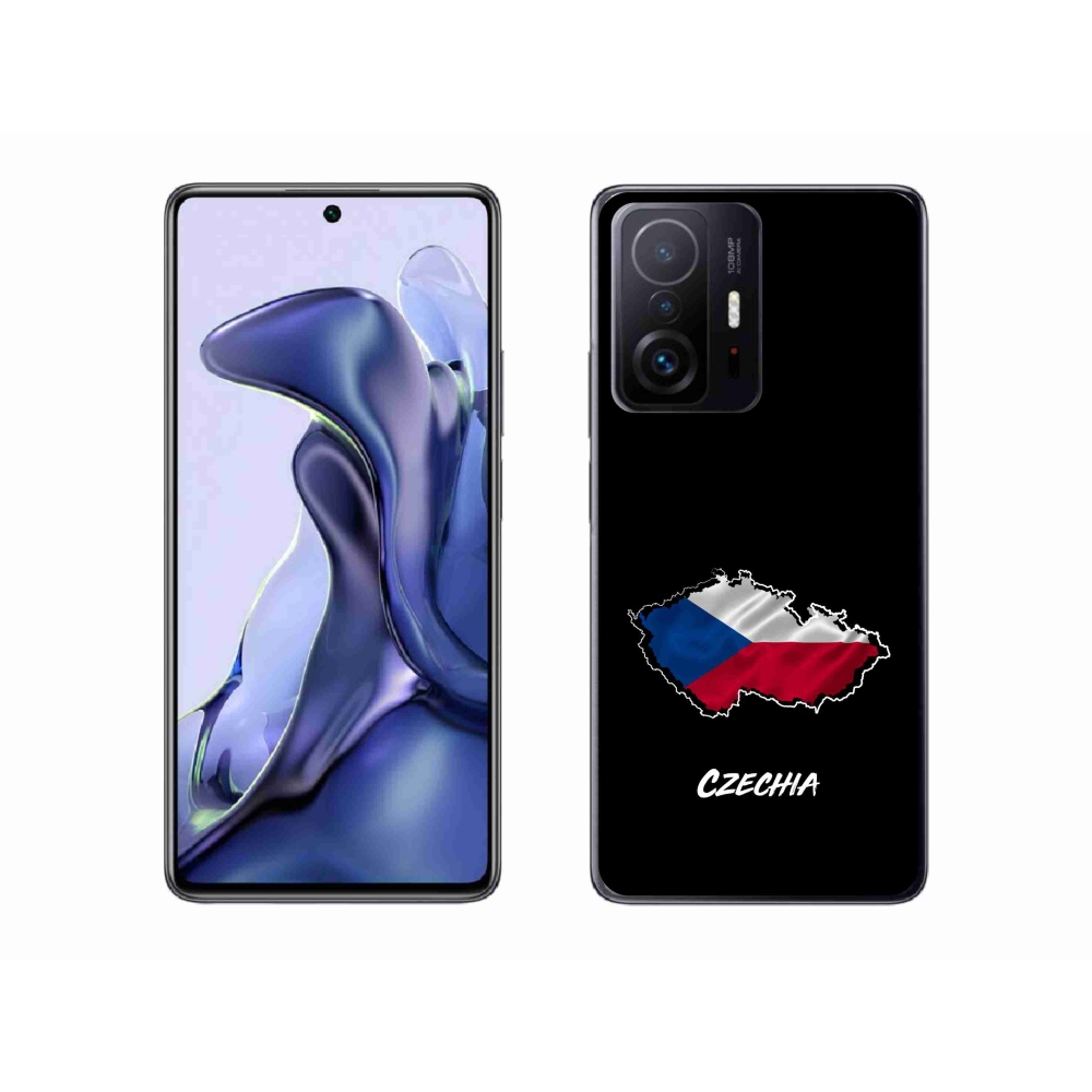 Gél borítás mmCase a Xiaomi 11T Pro - Csehország fekete háttérrel