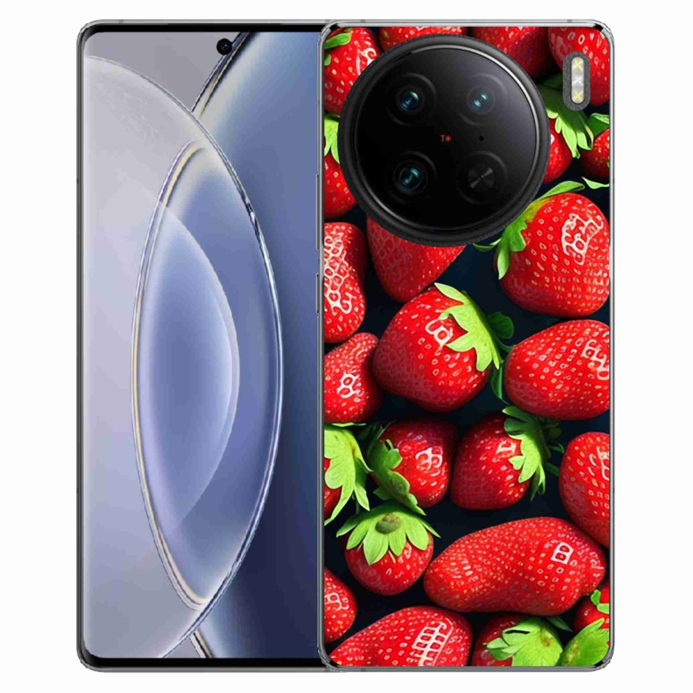 Zselés borítás mmCase a Vivo X90 Pro készülékhez - eper