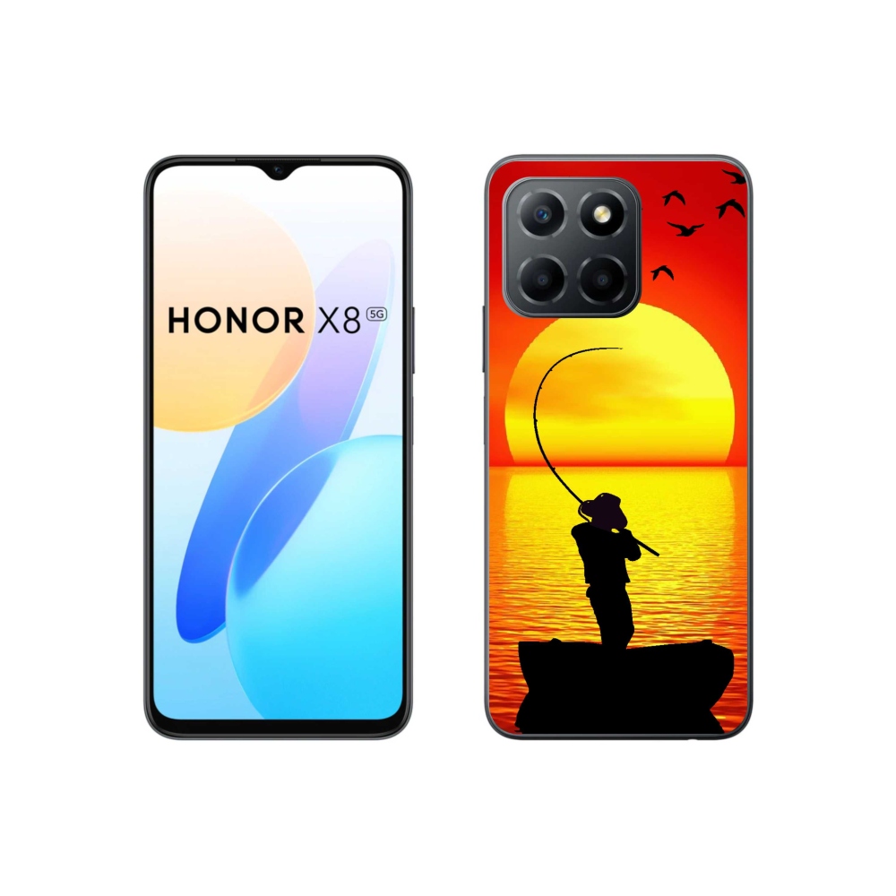 Zselés borítás mmCase a Honor X8 5G/70 Lite 5G számára - horgászás