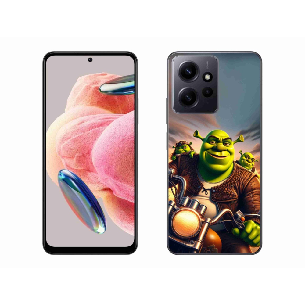 Gél borítás mmCase a Xiaomi Redmi Note 12 4G-hez - Shrek egy motorkerékpáron