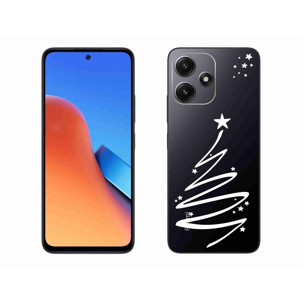 Gél borító mmCase a Xiaomi Redmi 12 5G-hez - fehér fa átlátszó háttéren