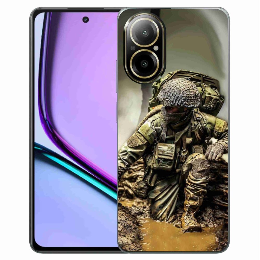 Zselés borítás mmCase a Realme C67 készülékhez - katona