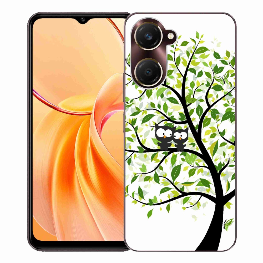 Gél borító mmCase a Vivo Y28s 5G-hez - baglyok a fán