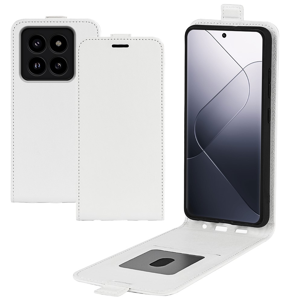 Függőleges könyvtáska Xiaomi 14 Pro-hoz - fehér