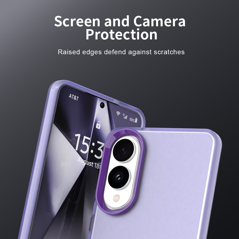 Candys matt zselés tok Samsung Galaxy S25 Edge készülékhez - lila