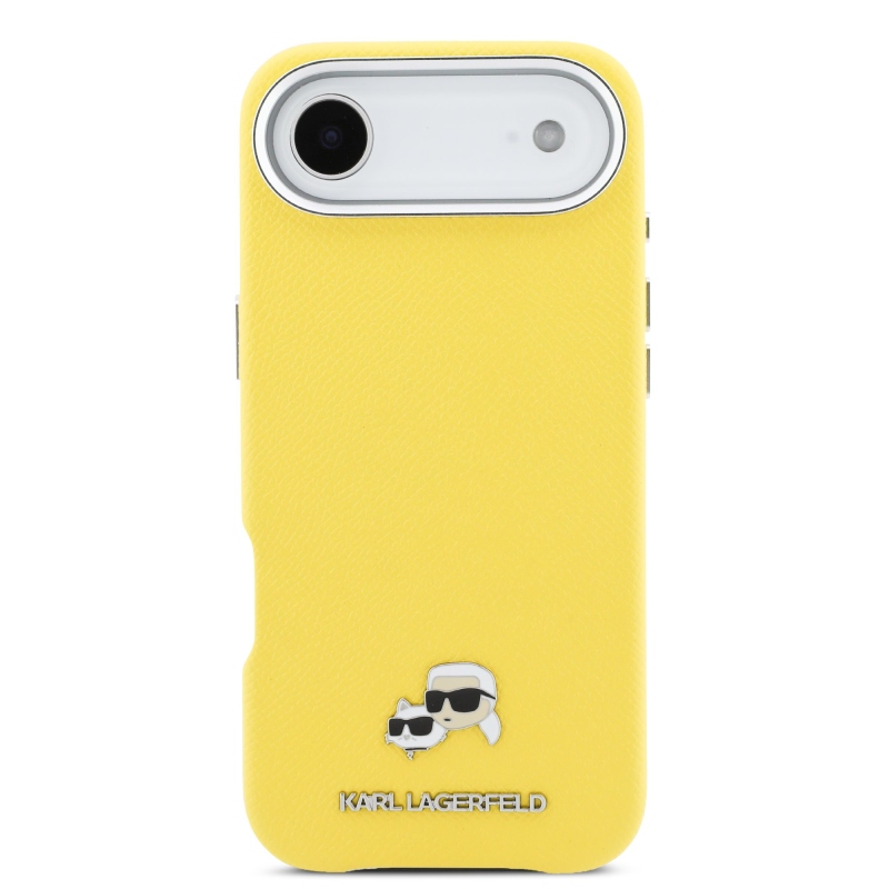 Karl Lagerfeld PU Karl és Choupette fejek Tű MagSafe hátlap iPhone Air Sárga