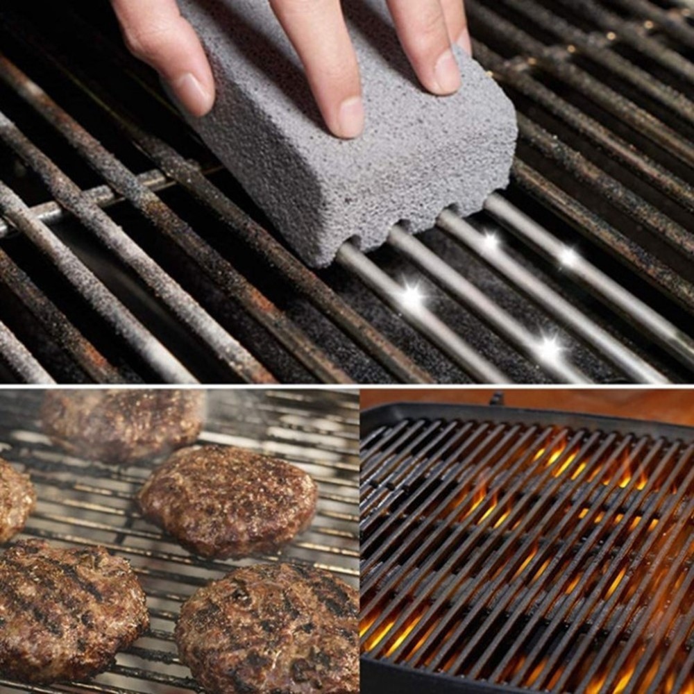 BBQ tisztítóblokk grillrácshoz, az odaégett szennyeződések eltávolításához 10 × 7 × 4 cm