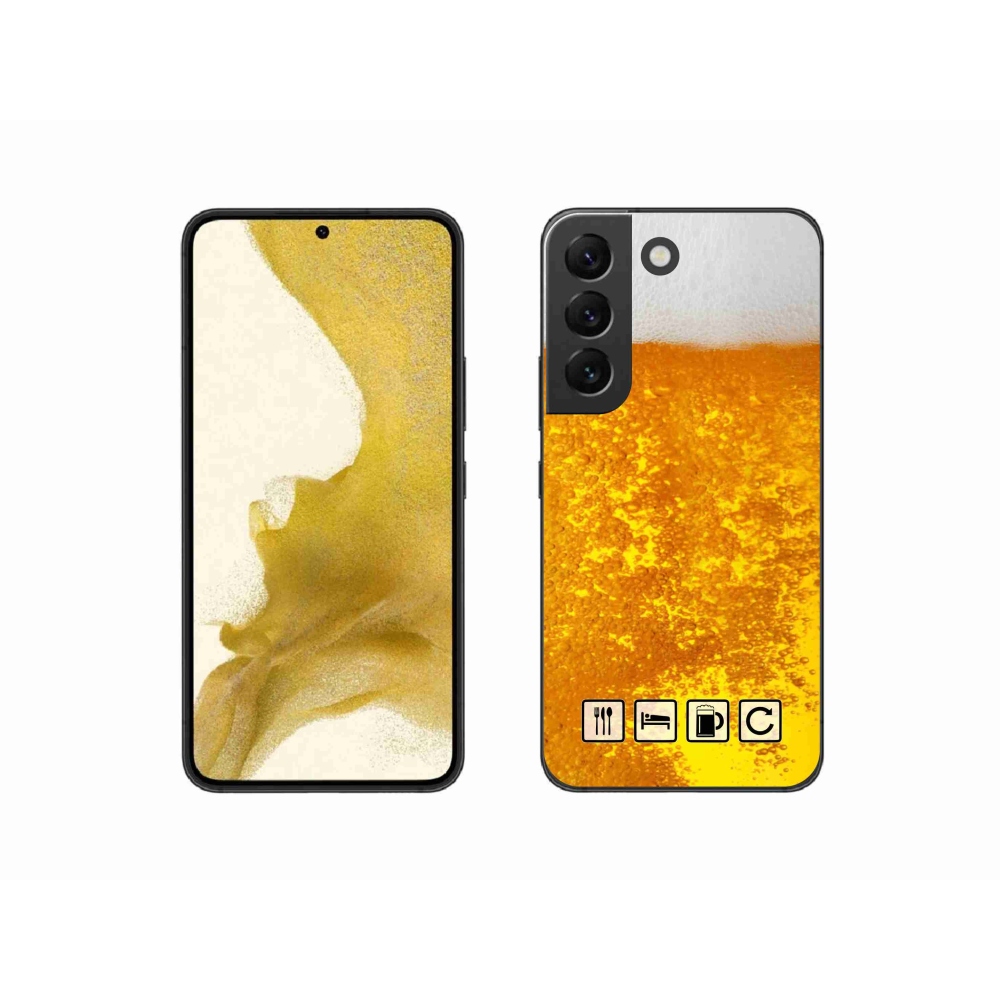 Gél borítás mmCase Samsung Galaxy S22 5G - sör motívum 3