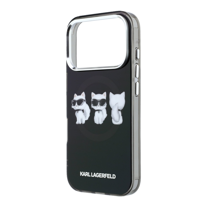 Karl Lagerfeld IML Choupette Trio vízfesték MagSafe hátlap iPhone 17 Pro készülékre
