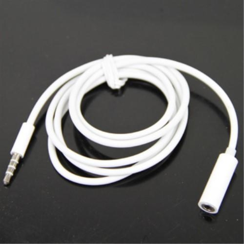 Fehér audio kábel hosszabbító / 100 cm