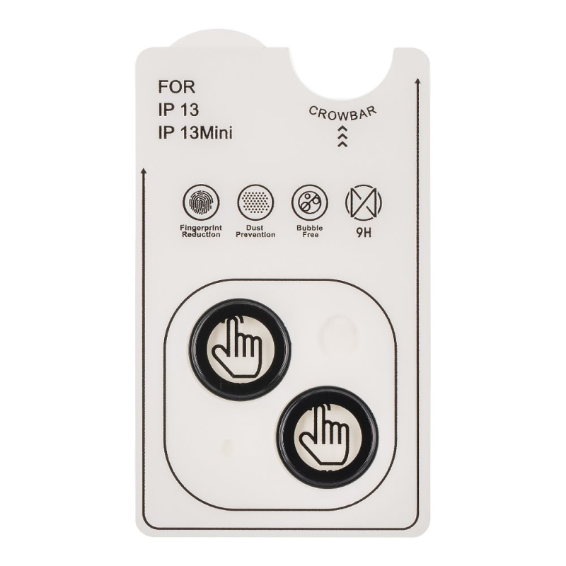 Csomagolás:ME lencsevédő Apple iPhone 13/13 Mini fekete színű készülékhez