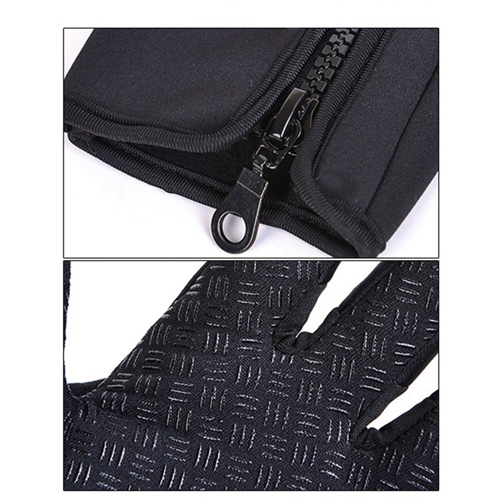 Kültéri szélálló tapadókesztyűk fekete színben - XL méret