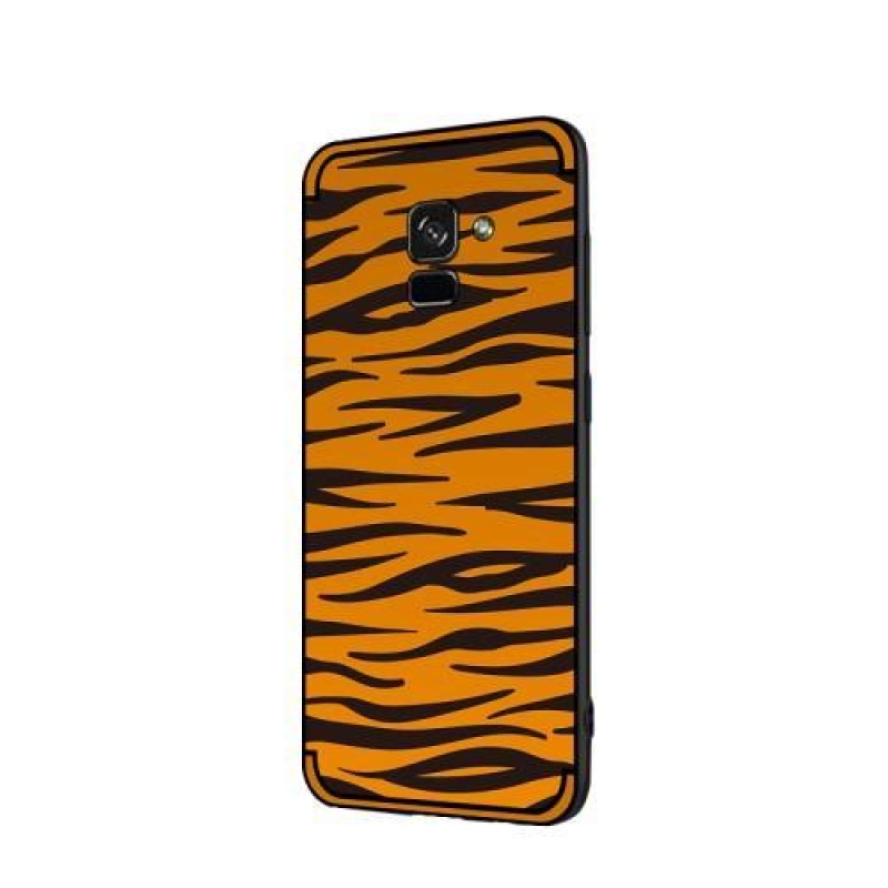 Wild zselés tok Samsung Galaxy A8 (2018) - barna zebra