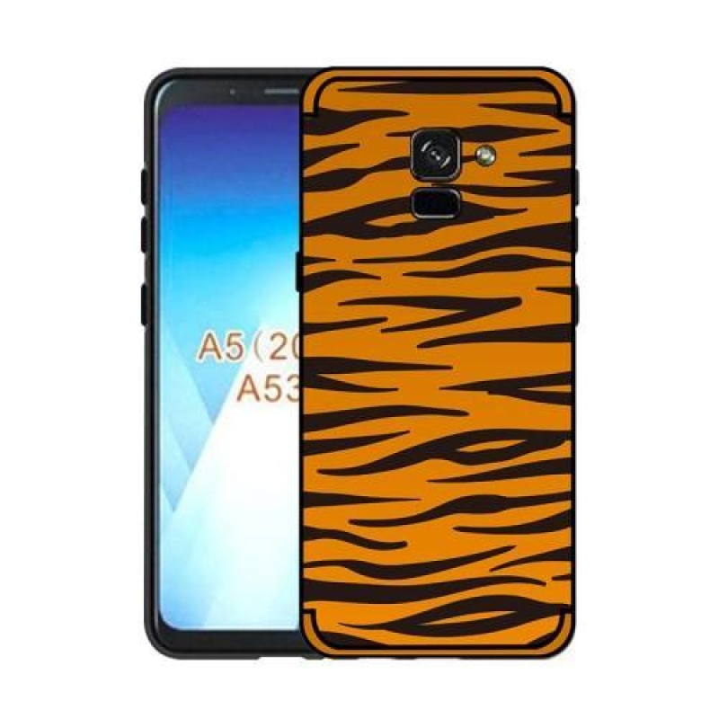 Wild zselés tok Samsung Galaxy A8 (2018) - barna zebra