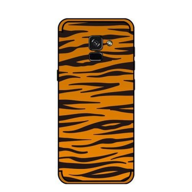 Wild zselés tok Samsung Galaxy A8 (2018) - barna zebra