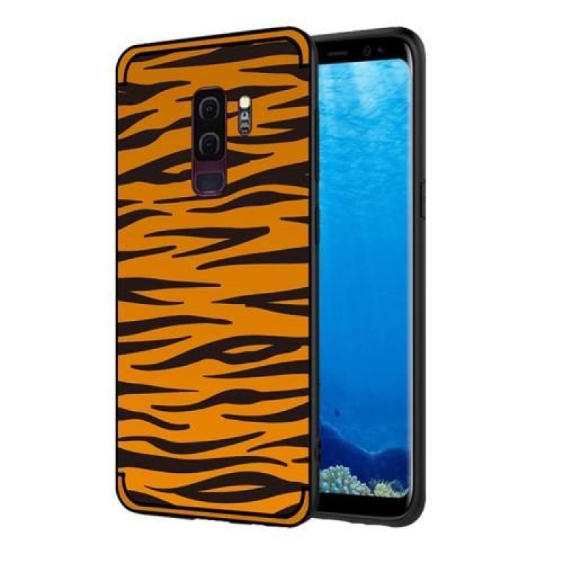 Wild zselés tok Samsung Galaxy S9+ készülékhez - barna zebra
