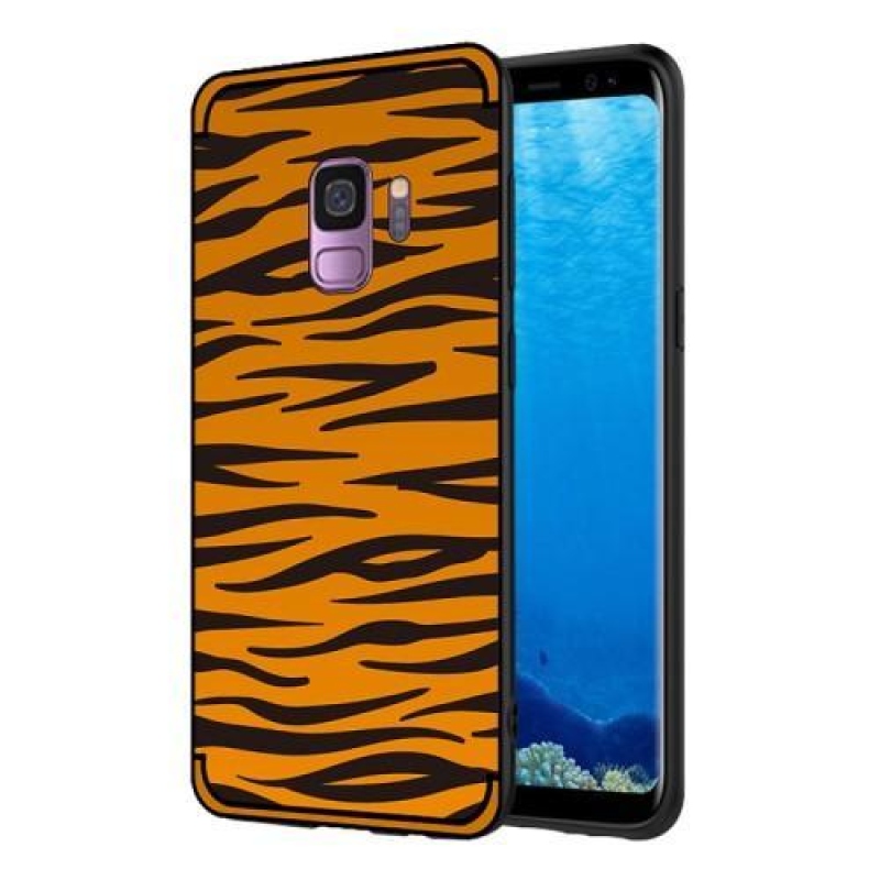 Wild zselés tok Samsung Galaxy S9 készülékhez - barna zebra