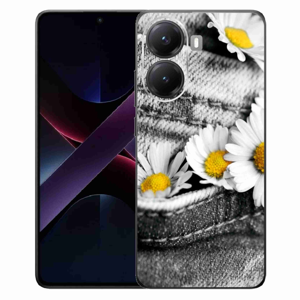 Gél borítás mmCase a Xiaomi Poco X7 Pro 5G-hez - margaréták