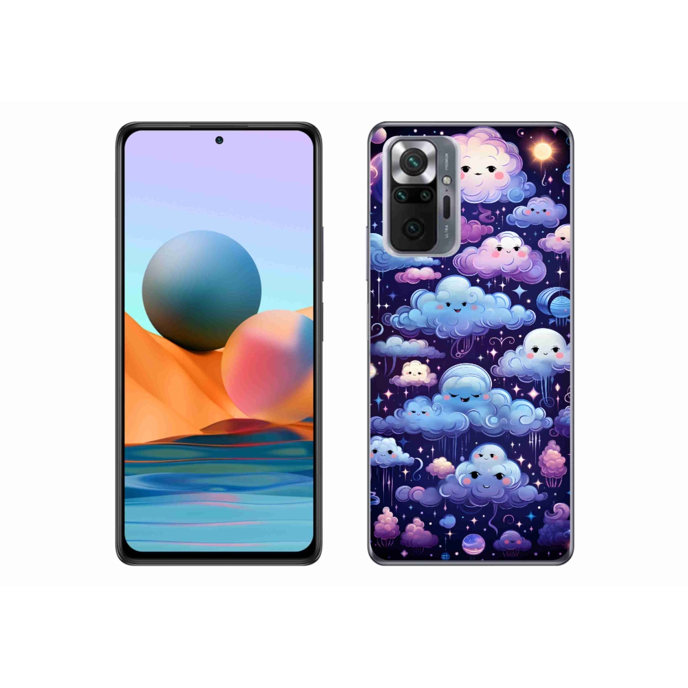 Gél borítás mmCase a Xiaomi Redmi Note 10 Pro számára - felhők