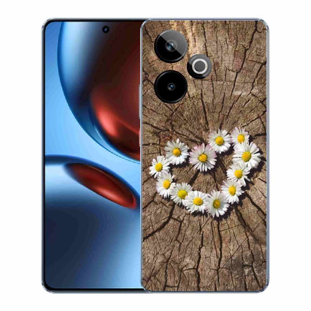 Gél borítás mmCase a Realme GT 7 5G/GT 7T 5G számára - Százszorszép szív